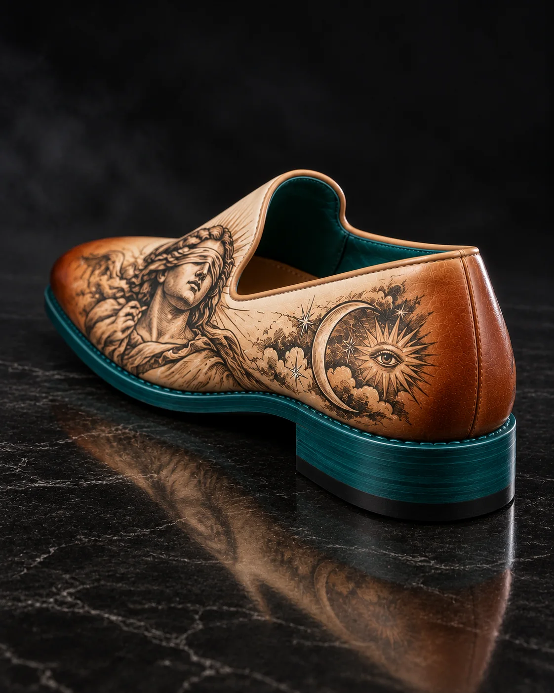 The Blindfold, the heel, design render